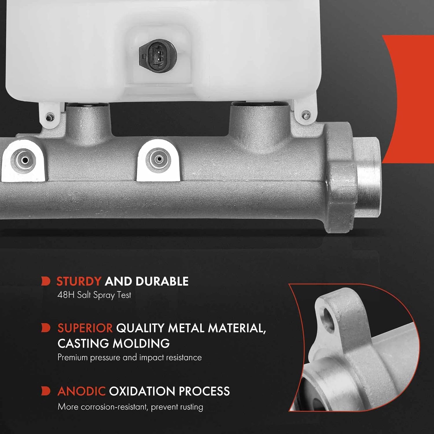 A-Premium Brake Master Cylinder with Reservoir and Sensor Compatible with Chevrolet Silverado 2500 HD 3500 HD, Suburban 2500, Express 2500 3500 & GMC Sierra 2500 HD 3500 HD 3500 Classic, Yukon XL 2500 - Open Box