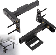 Headboard Brackets, Adjustable Bed Headboard Wall Mounting Brackets, Universal Headboard Brackets for Metal Bed Frame, Black Footboard Extension Kit for Twin Full Queen King Size Bed - Open Box