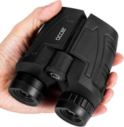 Occer 12x25 Compact Binoculars for Adults and Kids, Large Eyepiece Waterproof Binocular with Low Light Vision,High Powered Easy Focus Binoculars for Bird Watching,Outdoor Hunting,Travel,Sightseeing - Open Box