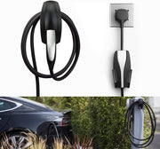 SEVEN SPARTA Charging Cable Holder with Chassis Bracket Compatible with Tesla Model 3 Model Y Model X Model S Charger Cable Organizer Car Accessories Wall Connector, Patent Approved (Black) - Open Box