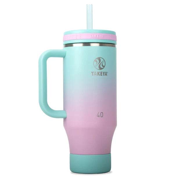 Takeya Fixed Handle 40-Oz. Insulated Stainless Steel Tumbler