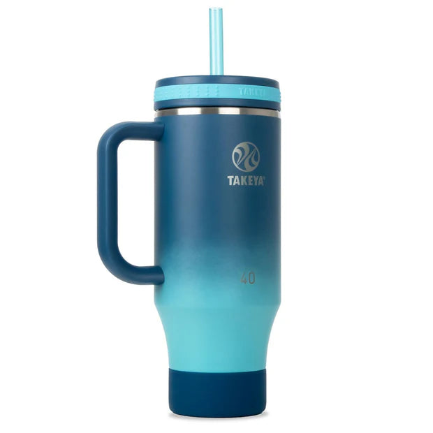 Takeya Fixed Handle 40-Oz. Insulated Stainless Steel Tumbler