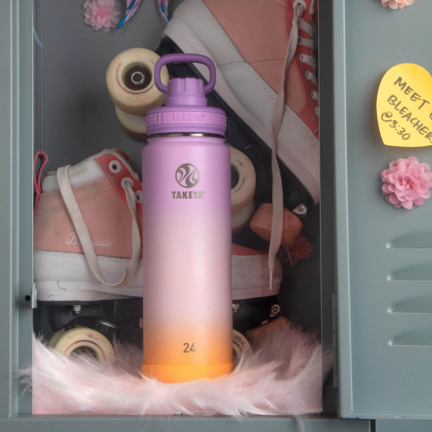 Takeya Actives Ombre 24 oz. Vacuum Insulated Stainless Steel Water Bottle with Spout Lid