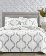 Closeout! Charter Club Grayson Embroidery Cotton Quilt, Full/Queen, Created for Macy's - Grey Combo