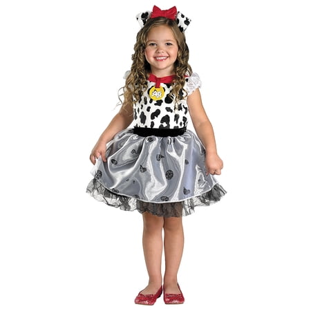 Disguise Toddler Girls' Dalmatian Girl Classic Costume - Size 3T-4T