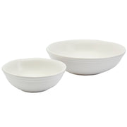 Bee & Willow Bristol Ceramic Serving Bowls, Set of 2 - White