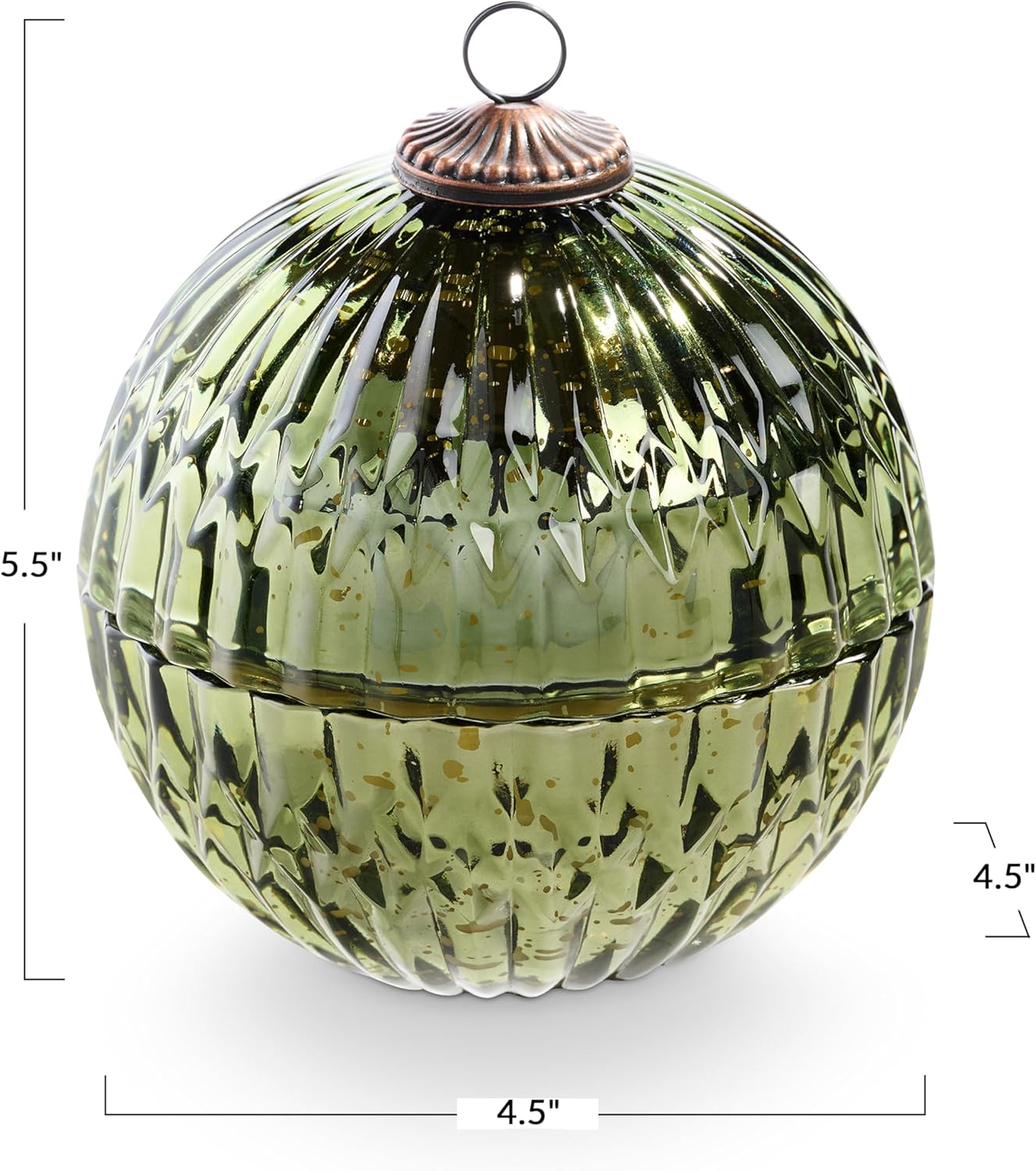 Illume Mercury Ornament Green Candle, Balsam & Cedar