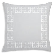 Sky Greek Key Decorative Pillow - Exclusive