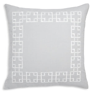 Sky Greek Key Decorative Pillow - Exclusive