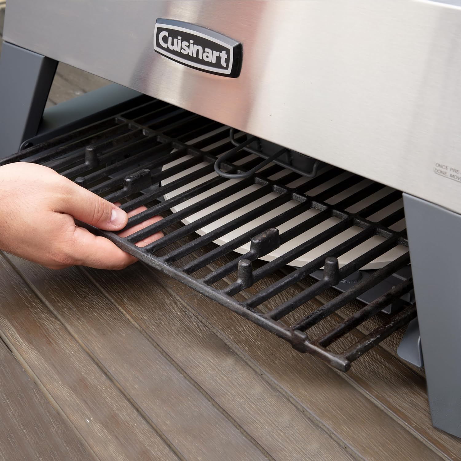 Cuisinart CGG-403 Pizza Oven 3-in-1 Grill, Griddle, Stainless Steel