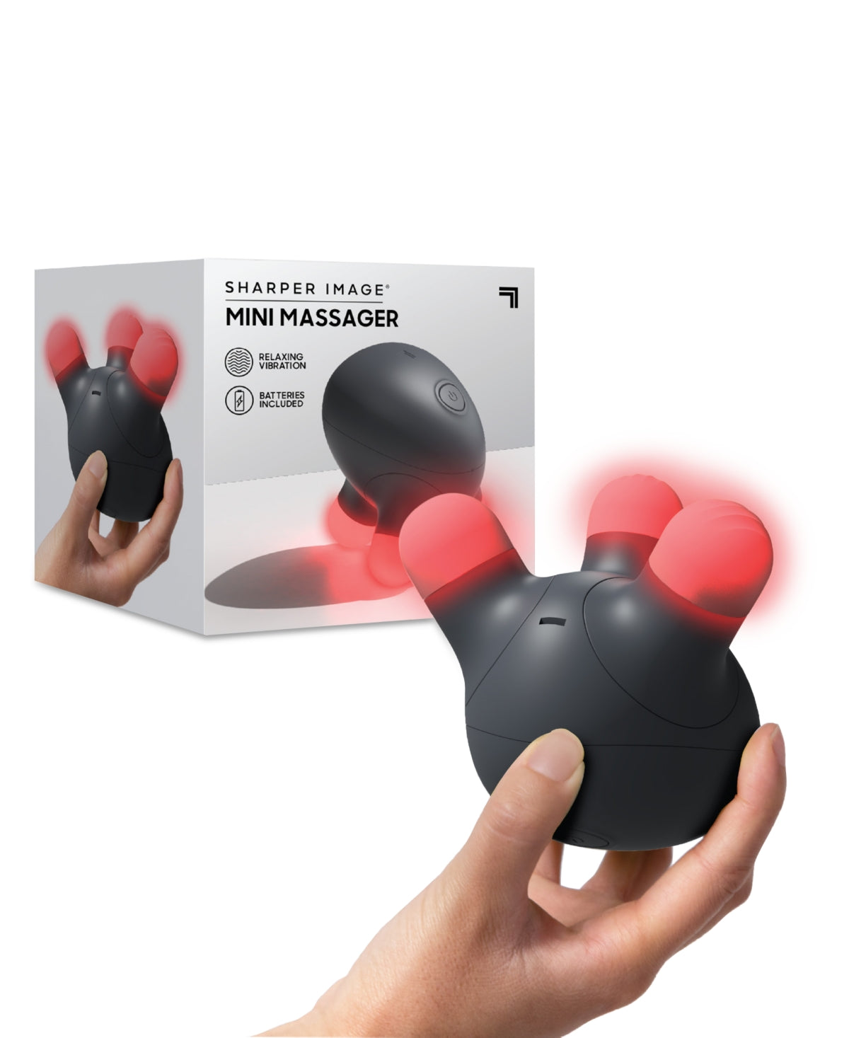 Sharper Image Handheld Mini Massager Recovery Tool - Black