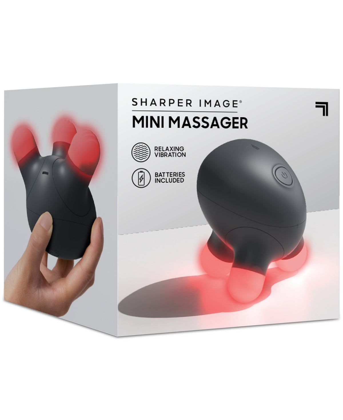Sharper Image Handheld Mini Massager Recovery Tool - Black