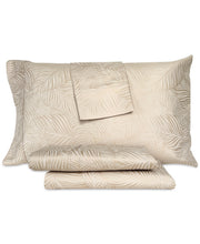 Closeout! Art of the Weave Feather 1000 Thread Count Cotton Sateen Blend 4-Pc. Sheet Set, King - Tan