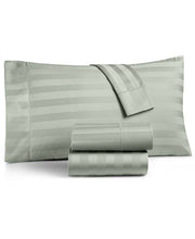 CLOSEOUT! Charter Club 1.5" Stripe Extra Deep Pocket 550 Thread Count 100% Cotton 4-Pc. Sheet Set, King, Exclusively at Macy’s - Blue - Extra Deep King Sheet Set