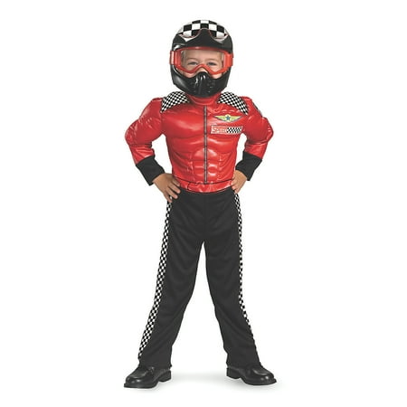 Disguise Toddler Boys' Turbo Racer Muscle Jumpsuit Costume - 2T