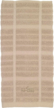 All-Clad Solid Kitchen Towel: Highly Absorbent, Super Soft Long Lasting - 100% Cotton, 17"x30" Tea Towel for Cleaning & Drying Dishes, Pans, Glassware, or Countertops, (1-Pack), Cappuccino