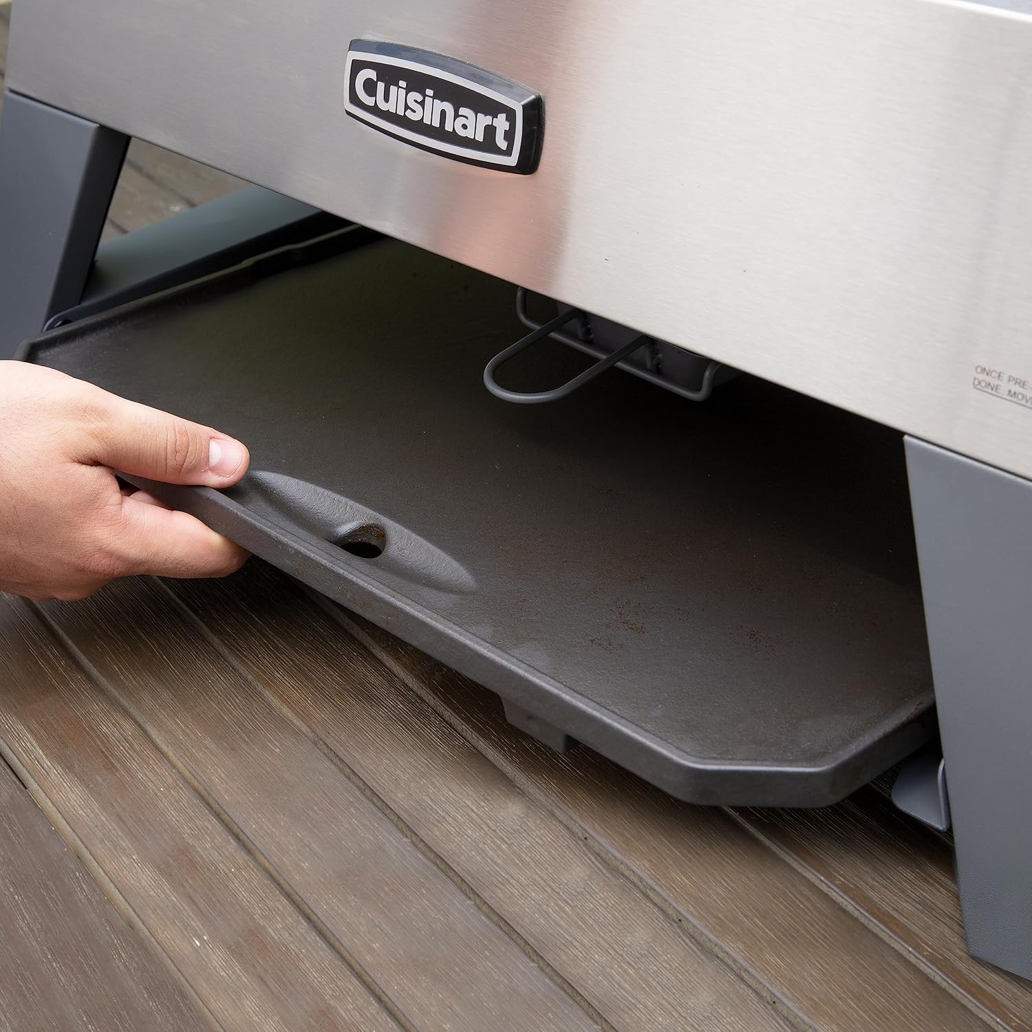 Cuisinart CGG-403 Pizza Oven 3-in-1 Grill, Griddle, Stainless Steel