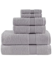 Madison Park Cotton 6-Pc. Towel Set Navy Bath Towel Set