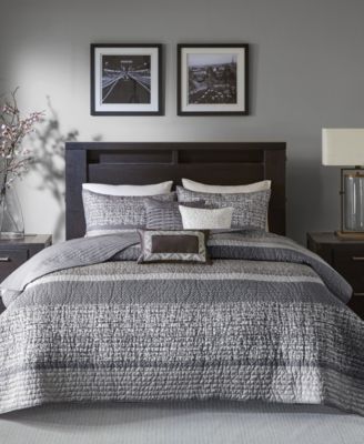 Madison Park Rhapsody 6-Pc. FullQueen Cove Grey FullQueen