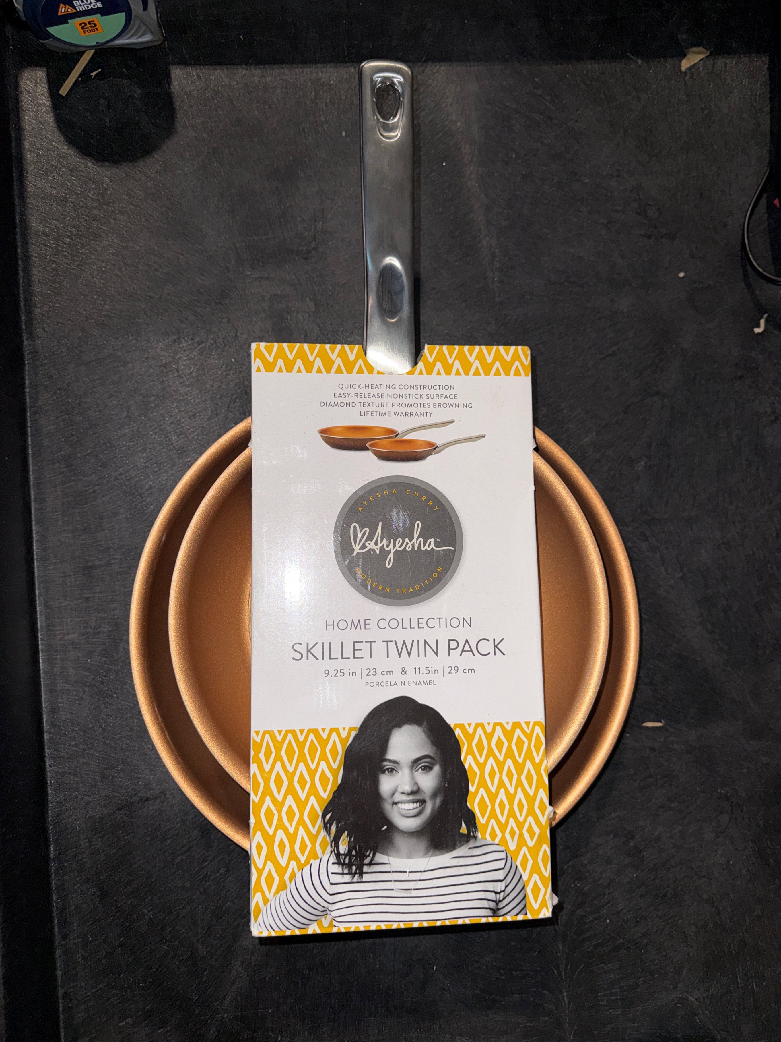 Ayesha Curry Home Collection Porcelain Enamel Nonstick Skillet Twin Pack