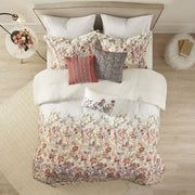Madison Park Fiona Cotton Printed 7-pc. Floral Embroidered Comforter Set - Queen