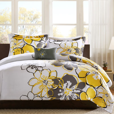 Mi Zone Mackenzie Antimicrobial Floral Comforter Set with decorative pillow