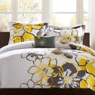 Mi Zone Mackenzie Antimicrobial Floral Comforter Set with decorative pillow