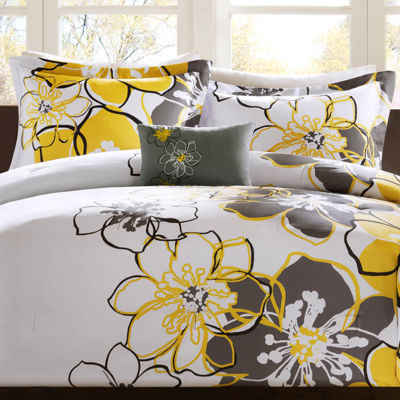 Mi Zone Mackenzie Antimicrobial Floral Comforter Set with decorative pillow