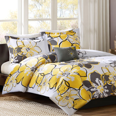 Mi Zone Mackenzie Antimicrobial Floral Comforter Set with decorative pillow