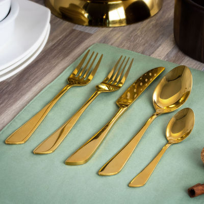 MegaChef Gibbous 20-pc. 18/10 Stainless Steel Flatware Set