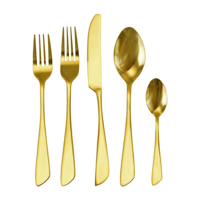 MegaChef Gibbous 20-pc. 18/10 Stainless Steel Flatware Set