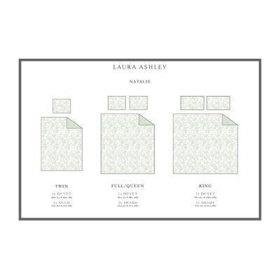 Laura Ashley Natalie Floral Reversible Duvet Cover Set king