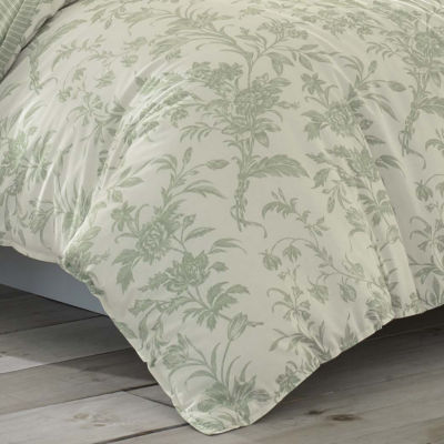 Laura Ashley Natalie Floral Reversible Duvet Cover Set king
