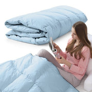 Cheer Collection Down Alternative Hypoallergenic Comforter - Light Blue (King)