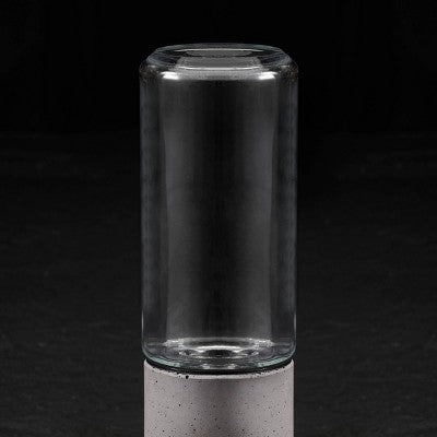 Cole & Mason 7.09" 2pc Acrylic/Steel/Cement Regent Gift Set Gray/Clear/Silver: Modern Salt & Pepper Mills, 2-Year Warranty
