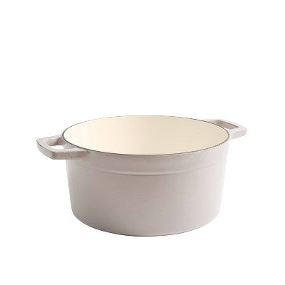 Martha Stewart 7qt Enameled Cast Iron Dutch Oven with Lid Cobblestone