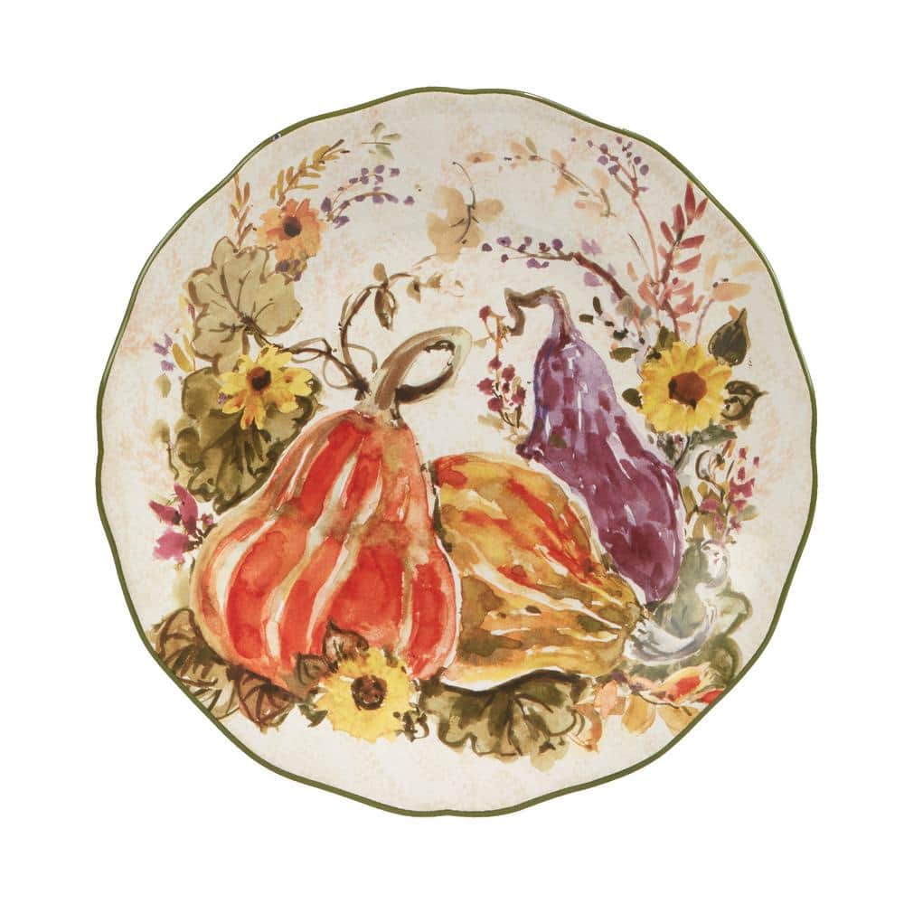 Harvest Morning Assorted Colors Dessert Plates (Set of 4)