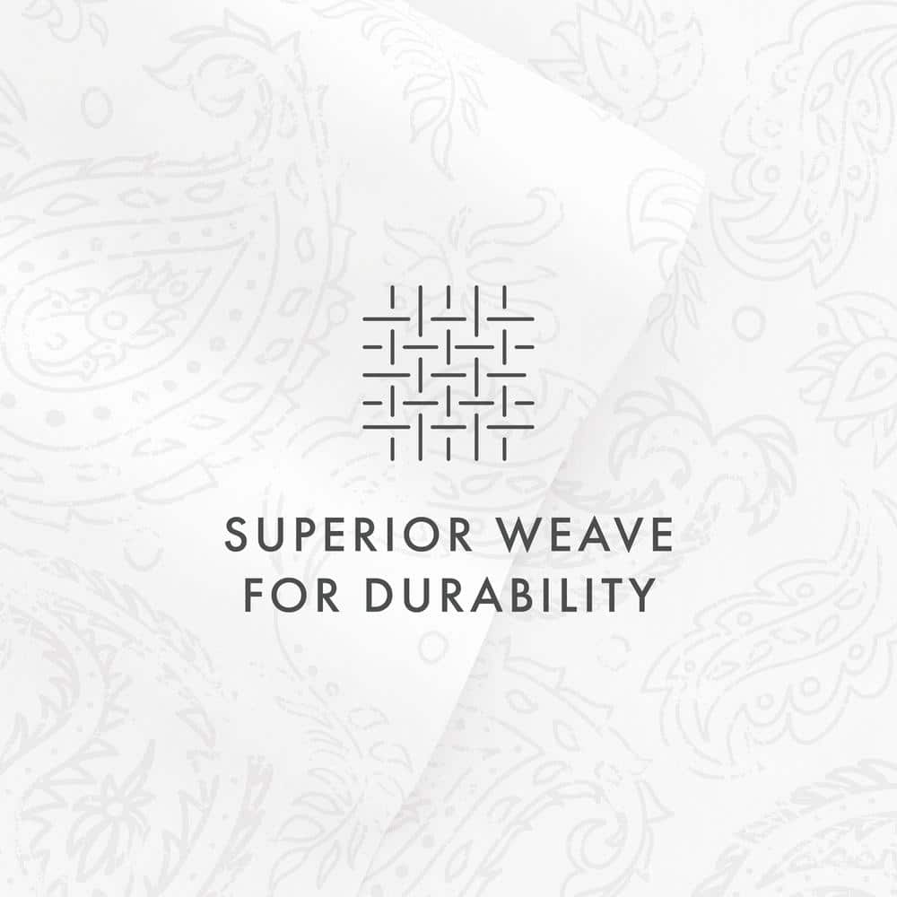 Becky Cameron Home Collection 4-Piece Gray Floral Microfiber Full Sheet Set