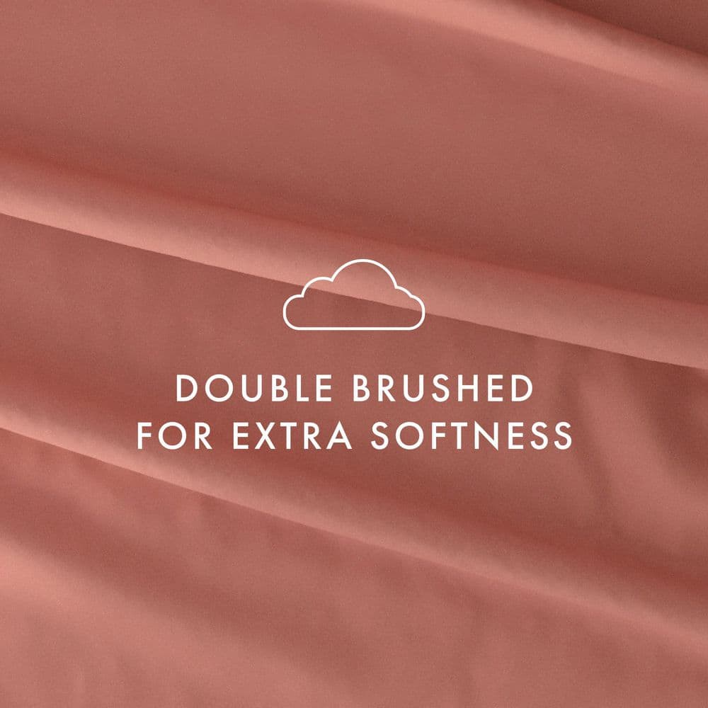 6-Piece Solid Clay Queen Bed Sheet Set