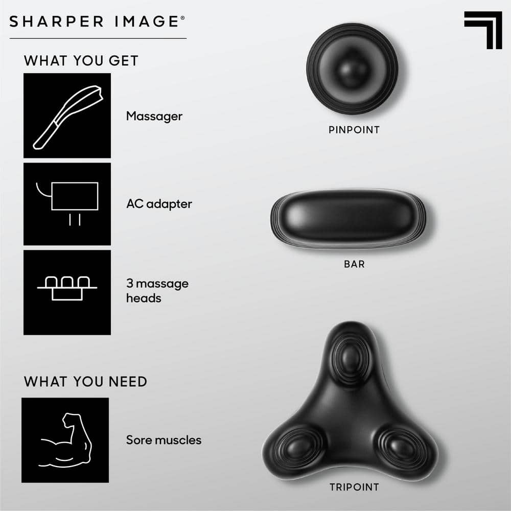 3-Speed Massager Single Node Percussion Corded