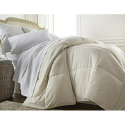 ienjoy Home IEH Cream Home Collection Premium Luxury Down Fiber Comforter, Full/Queen, Ivory