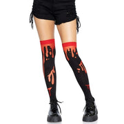 Leg Avenue Women's Splatter Thigh Highs