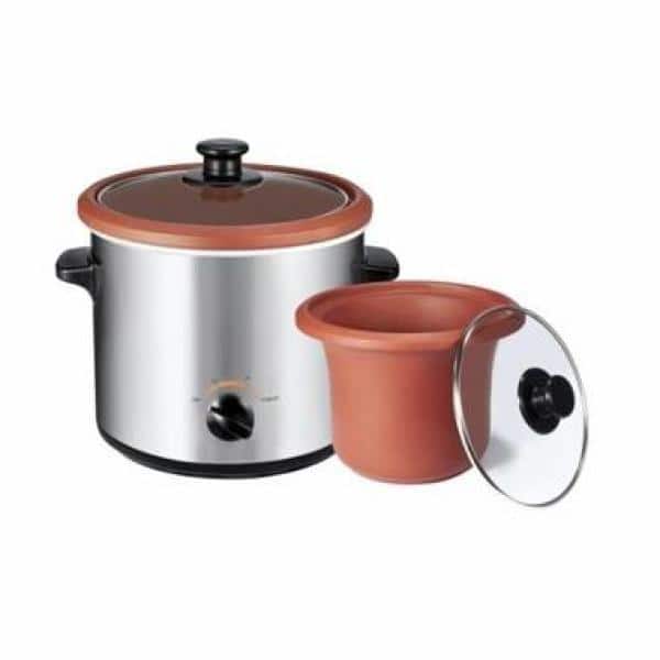 2 qt. Silver Clay Yogurt & Slow Cooker