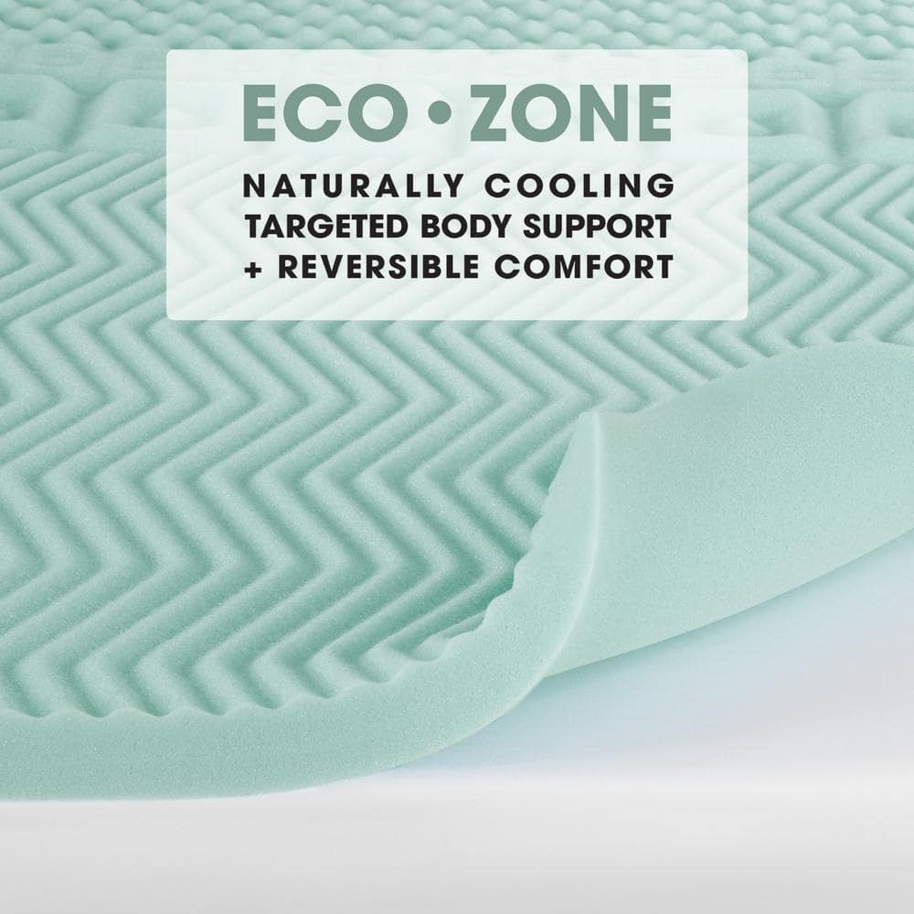 EcoZone 2 in. Queen Memory Foam Mattress Topper