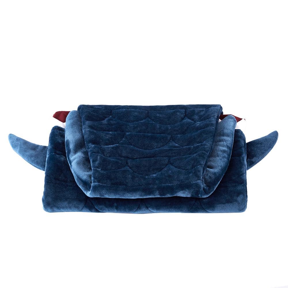 Navy Shark 5 lbs.Weighted Blanket for Kids
