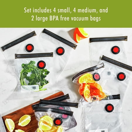 1 PK-zwilling_j.a.henckels Fresh and Save Assorted 10-Piece Vacuum Storage Bag Set