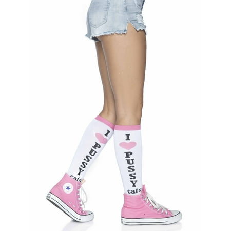 Leg Avenue Women's Pussycat knee highs