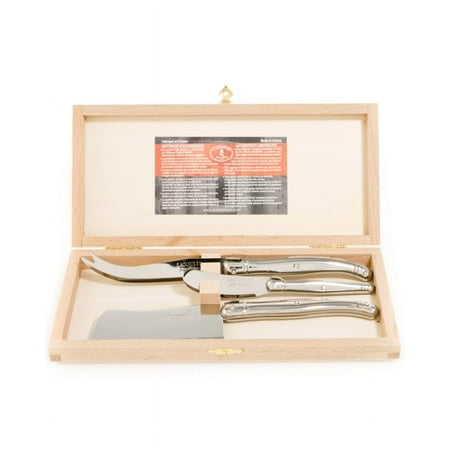 Jean Dubost 3-Piece Cheese Set Stainless Steel