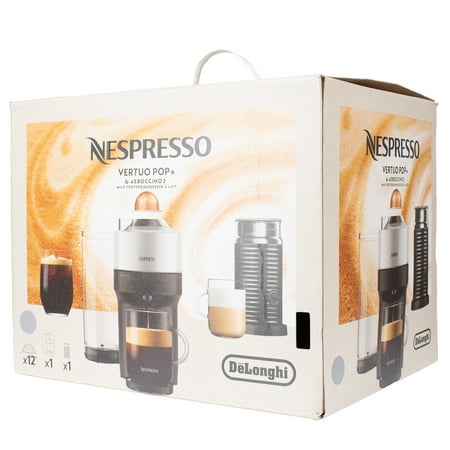 Nespresso Vertuo Pop+ Deluxe by De'Longhi with Aeroccino, Silver