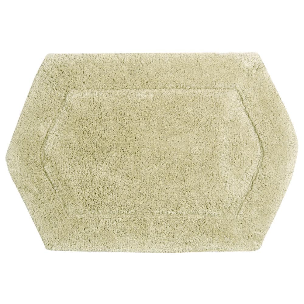 Waterford Collection 100% Cotton Tufted Bath Rug, 17 in. x24 in. Rectangle, Green